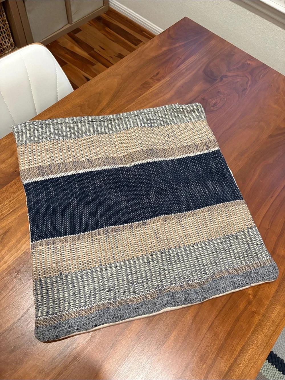 West Elm Handwoven Bold Center Mixed Stripe Pillow Cover 20” x 20”